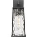 Dutton 1 Light 16 inch Powder Coated Black Outdoor Wall Sconce